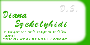 diana szekelyhidi business card